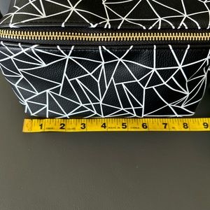 Black and white never used toiletry bag
